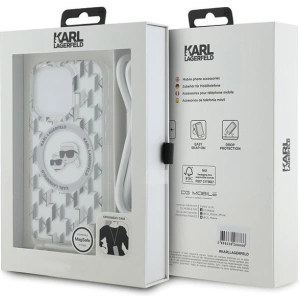 Hurtownia GSM - Case Karl Lagerfeld KLHMP15XHCKCKLCT Apple iPhone 15 Pro Max Hardcase IML Crossbody Monogram Karl & Choupette Head MagSafe transparent - KLD2092 - {ean13} - Hurt