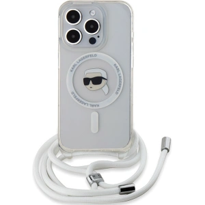 Hurtownia GSM - Case Karl Lagerfeld KLHMP15XHCKHNT Apple iPhone 15 Pro Max Hardcase Crossbody IML Karl Head Magsafe transparent - KLD2093 - {ean13} - Hurt