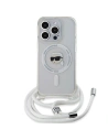 Karl Lagerfeld KLHMP15XHCKHNT Apple iPhone 15 Pro Max hardcase Crossbody IML Karl Head Magsafe transparent