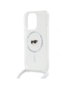 Hurtownia GSM - Case Karl Lagerfeld KLHMP15XHCKHNT Apple iPhone 15 Pro Max Hardcase Crossbody IML Karl Head Magsafe transparent - KLD2093 - {ean13} - Hurt