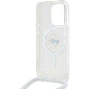 Hurtownia GSM - Case Karl Lagerfeld KLHMP15XHCKHNT Apple iPhone 15 Pro Max Hardcase Crossbody IML Karl Head Magsafe transparent - KLD2093 - {ean13} - Hurt