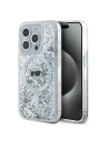 Karl Lagerfeld KLHMP15XLGKISGH Apple iPhone 15 Pro Max hardcase Liquid Glitter Karl Head Magsafe transparent