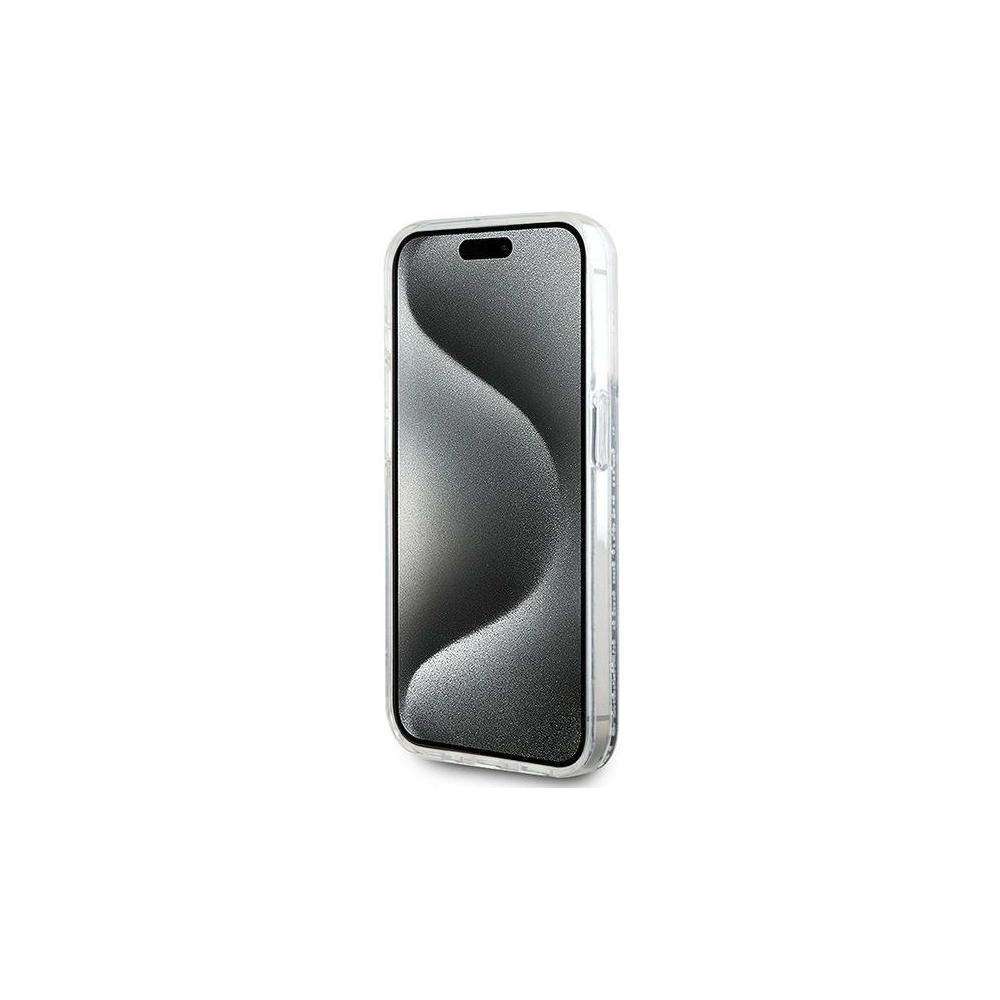 Hurtownia GSM - Case Karl Lagerfeld KLHMP15XLGKISGH Apple iPhone 15 Pro Max Hardcase Liquid Glitter Karl Head Magsafe transparent - KLD2095 - {ean13} - Hurt