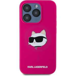 Hurtownia GSM - Case Karl Lagerfeld KLHMP15XSCHPPLF Apple iPhone 15 Pro Max Hartschale Silikon Choupette Head MagSafe rosa/fuchsia - KLD2096 - {ean13} - Hurt