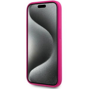Hurtownia GSM - Case Karl Lagerfeld KLHMP15XSCHPPLF Apple iPhone 15 Pro Max Hartschale Silikon Choupette Head MagSafe rosa/fuchsia - KLD2096 - {ean13} - Hurt