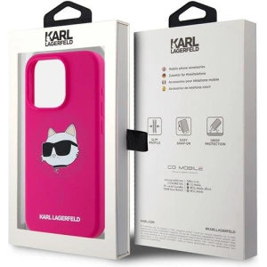 Hurtownia GSM - Case Karl Lagerfeld KLHMP15XSCHPPLF Apple iPhone 15 Pro Max Hartschale Silikon Choupette Head MagSafe rosa/fuchsia - KLD2096 - {ean13} - Hurt