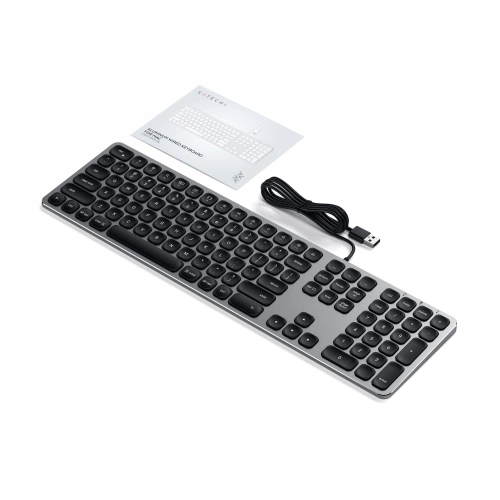 Klawiatura aluminiowa Satechi Aluminum Wired Keyboard USB-A space gray