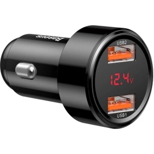 Car charger Baseus Magic 2x USB QC 3.0 45W Black