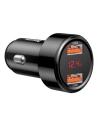 Wholesale Car charger Baseus Magic 2x USB QC 3.0 45W Black - BSU698BLK - {ean13} - Hurt