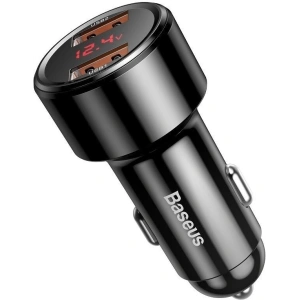 Hurtownia GSM - Ładowarka samochodowa Baseus Magic 2x USB QC 3.0 45W (czarna) - BSU698BLK - {ean13} - Hurt