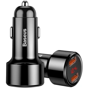 Hurtownia GSM - Ładowarka samochodowa Baseus Magic 2x USB QC 3.0 45W (czarna) - BSU698BLK - {ean13} - Hurt