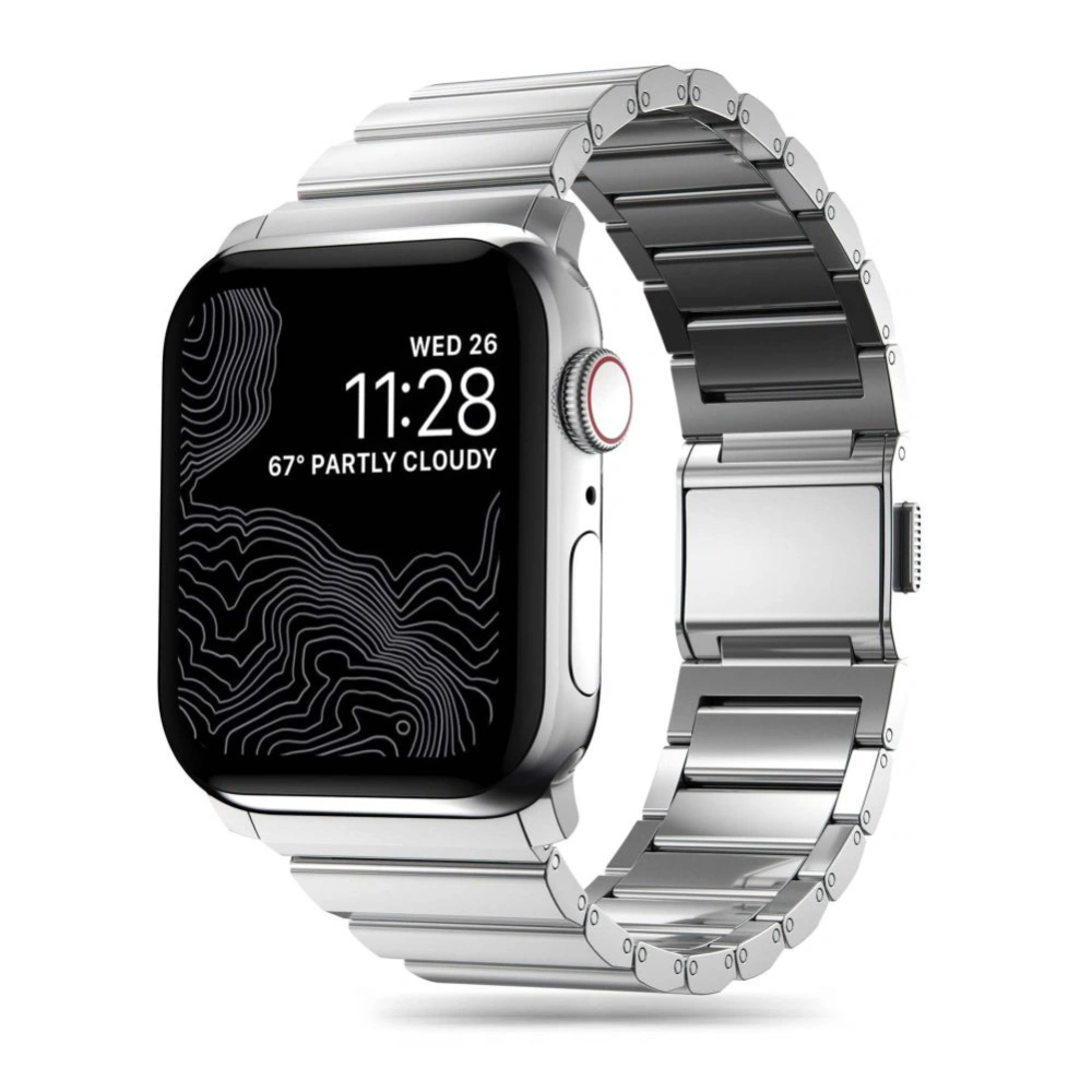 Hurtownia GSM - Pasek Tech-Protect SteelBand Apple Watch 4/5/6/7/8/9/SE/Ultra 1/2 42/44/45/49mm stříbrný - THP2871 - {ean13} - Hurt