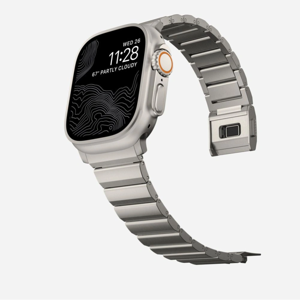 Hurtownia GSM - Pasek Tech-Protect SteelBand Apple Watch 4/5/6/7/8/9/SE/Ultra 1/2 42/44/45/49mm titanový - THP2872 - {ean13} - Hurt