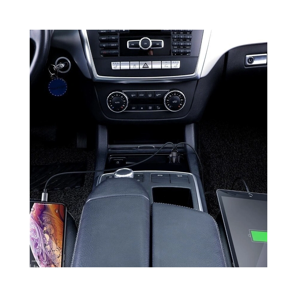 Hurtownia GSM - Ładowarka samochodowa Baseus Magic 2x USB QC 3.0 45W (czarna) - BSU698BLK - {ean13} - Hurt
