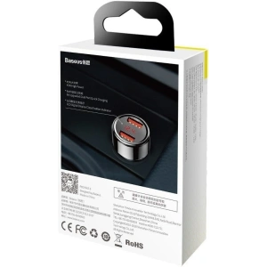 Hurtownia GSM - Ładowarka samochodowa Baseus Magic 2x USB QC 3.0 45W (czarna) - BSU698BLK - {ean13} - Hurt