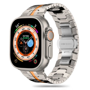 Hurtownia GSM - Tech-Protect Stainless Line Apple Watch 4/5/6/7/8/9/SE/Ultra 1/2 42/44/45/49mm Titan/Orange - THP2883 - {ean13} - Hurt