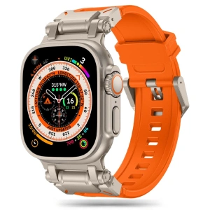 Hurtownia GSM - Pásek Tech-Protect Delta Pro Apple Watch 4/5/6/7/8/9/SE/Ultra 1/2 42/44/45/49mm oranžový/titanový - THP2885 - {ean13} - Hurt
