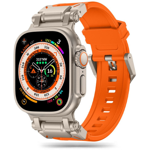 Tech-Protect Distributor - 5906302310647 - THP2885 - Tech-Protect Delta Pro Apple Watch 4/5/6/7/8/9/SE/Ultra 1/2 42/44/45/49mm orange/titanium - B2B homescreen