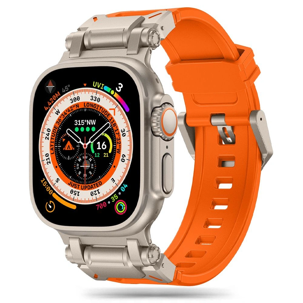 Hurtownia GSM - Pasek Tech-Protect Delta Pro Apple Watch 4/5/6/7/8/9/SE/Ultra 1/2 42/44/45/49mm narancssárga/titán - THP2885 - {ean13} - Hurt