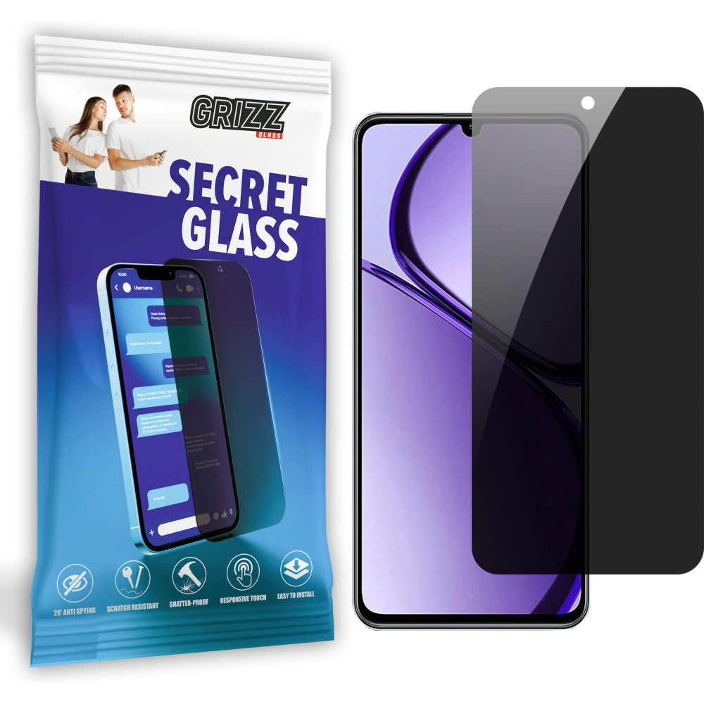 Hurtownia GSM - Szkło prywatyzujące GrizzGlass SecretGlass do Realme Narzo N63 - GRZ10178 - {ean13} - Hurt