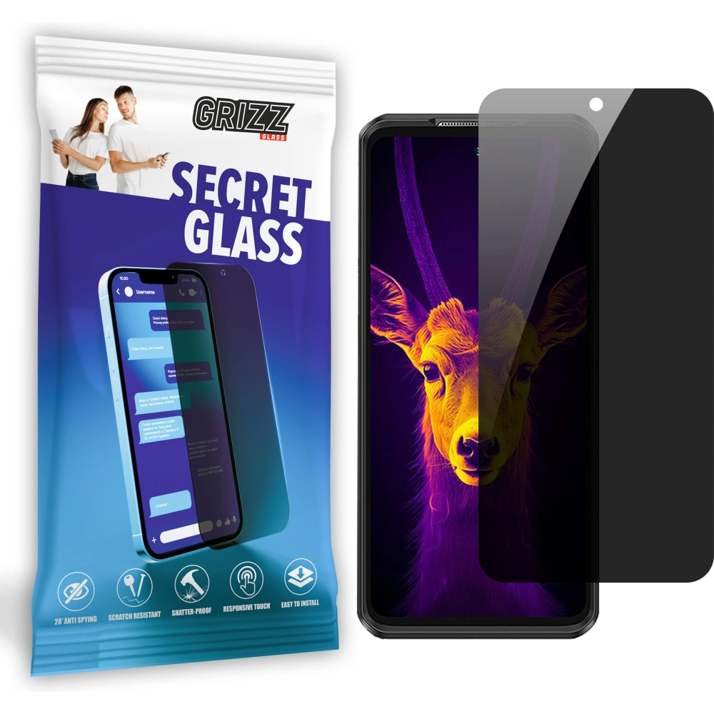 Hurtownia GSM - Pénztárca üveg GrizzGlass SecretGlass Ulefone Armor 25T Pro-hoz - GRZ10186 - {ean13} - Hurt