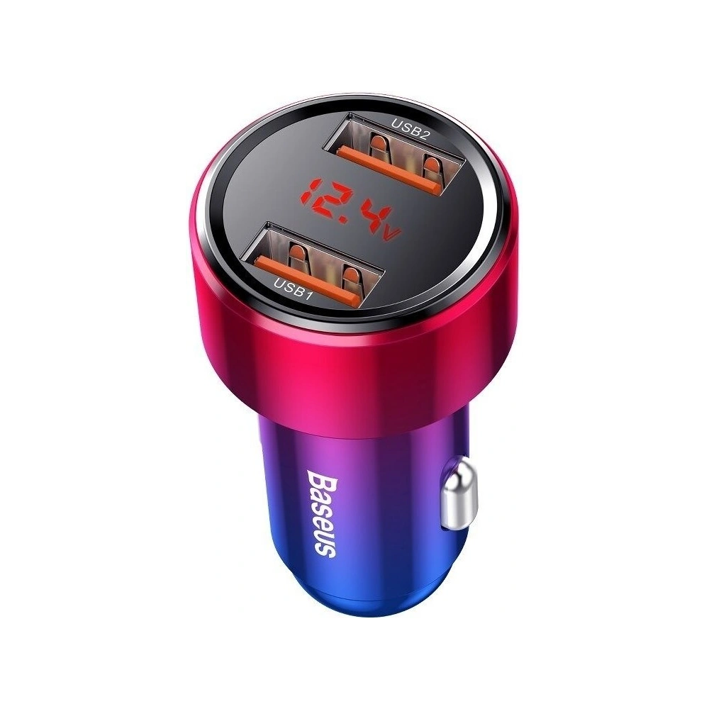 Hurtownia GSM - Ładowarka samochodowa Baseus Magic 2x USB QC 3.0 45W (czerwono-niebieska) - BSU701REDBLU - {ean13} - Hurt