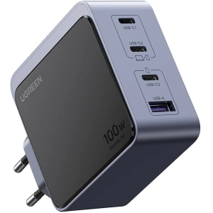 Hurtownia GSM - UGREEN Nexode Air 100W USB-A, 3xUSB-C hálózati töltő, szürke - UGR1850 - {ean13} - Hurt
