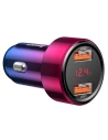 Wholesale Car charger Baseus Magic 2x USB QC 3.0 45W Red&Blue - BSU701REDBLU - {ean13} - Hurt