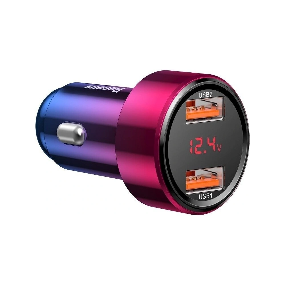 Wholesale Car charger Baseus Magic 2x USB QC 3.0 45W Red&Blue - BSU701REDBLU - {ean13} - Hurt