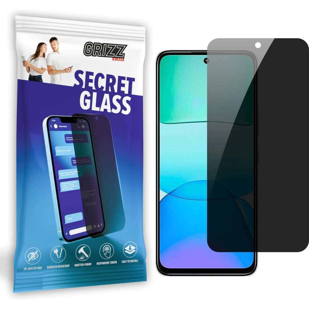 Szkło prywatyzujące GrizzGlass SecretGlass do Xiaomi Redmi 13