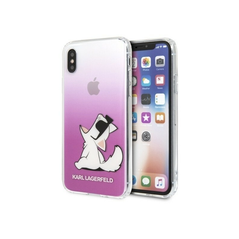 Karl Lagerfeld Distributor - 3700740436035 - KLD193PNK - Karl Lagerfeld KLHCPXCFNRCPI iPhone X/Xs hardcase pink Choupette Fun - B2B homescreen