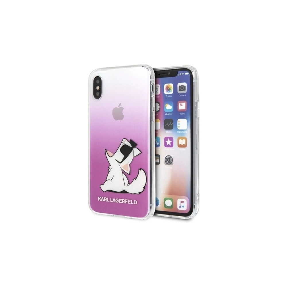 Hurtownia GSM - Karl Lagerfeld KLHCPXCFNRCPI iPhone X/Xs hardcase różowy/pink Choupette Fun - KLD193PNK - {ean13} - Hurt