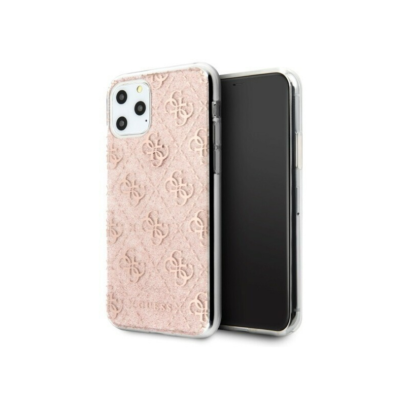 Guess Distributor - 3700740469163 - GUE281RS - Guess GUHCN65PCU4GLPI iPhone 11 Pro Max pink hard case 4G Glitter - B2B homescreen