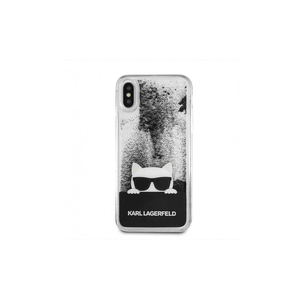 Hurtownia GSM - Karl Lagerfeld KLHCPXCHPEEBK iPhone X black/czarny hard case Liquid Glitter - KLD194BLK - {ean13} - Hurt