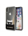 Karl Lagerfeld KLHCPXCHPEEGO iPhone X aur/złoty hard case Liquid Glitter
