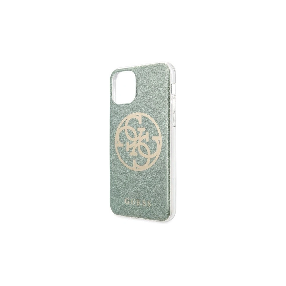 Hurtownia GSM - Etui Guess GUHCN65PCUGLKA Apple iPhone 11 Pro Max khaki hard case 4G Circle Glitter - GUE282KHA - {ean13} - Hurt