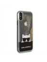 Hurtownia GSM - Karl Lagerfeld KLHCPXCHPEEGO iPhone X gold/złoty hard case Liquid Glitter - KLD195GLD - {ean13} - Hurt