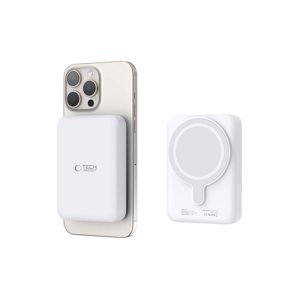 Hurtownia GSM - Powerbank Tech-Protect PB11 Lifemag MagSafe 10000mAh White - THP2888 - {ean13} - Hurt
