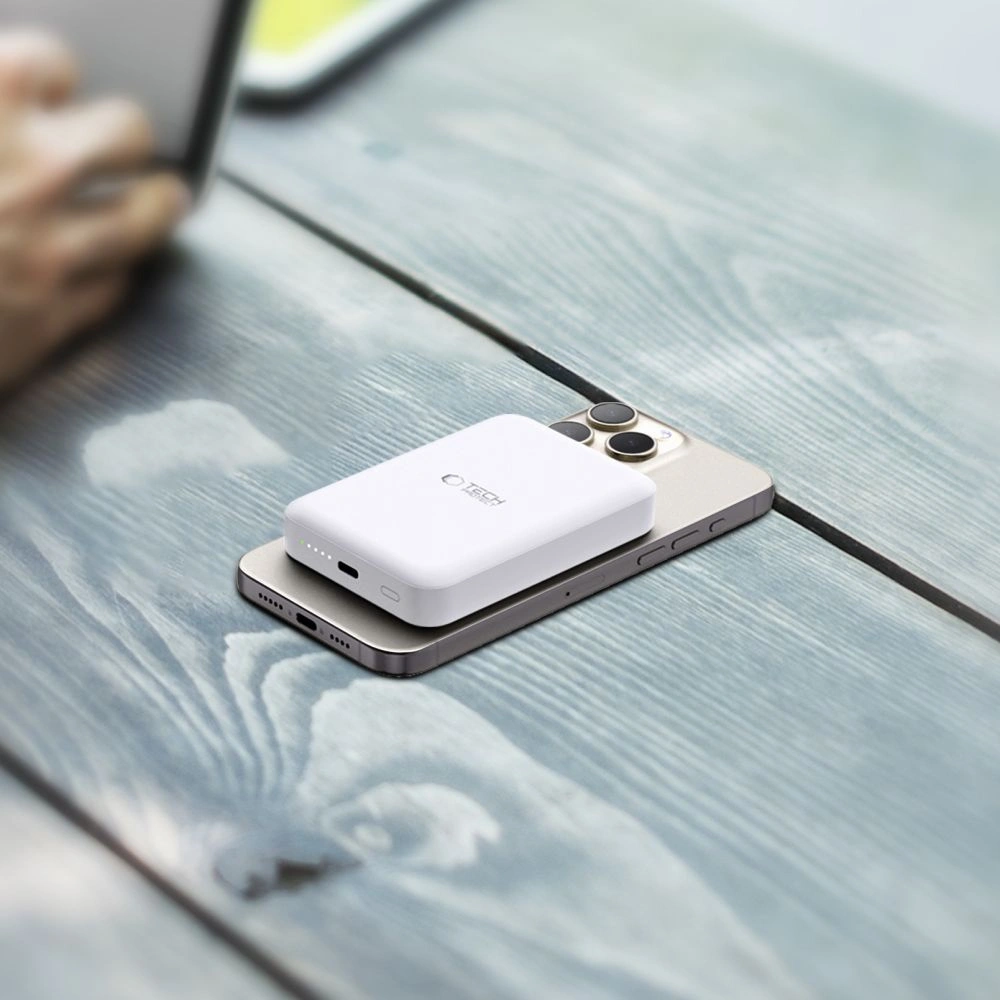 Hurtownia GSM - Powerbank Tech-Protect PB11 Lifemag MagSafe 10000mAh White - THP2888 - {ean13} - Hurt
