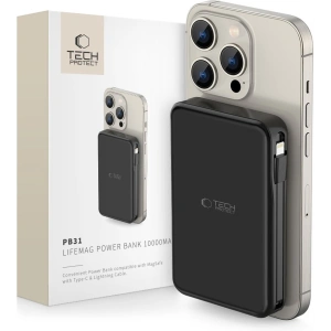 Hurtownia GSM - Powerbank Tech-Protect PB31 Lifemag MagSafe 10000mAh černý - THP2889 - {ean13} - Hurt