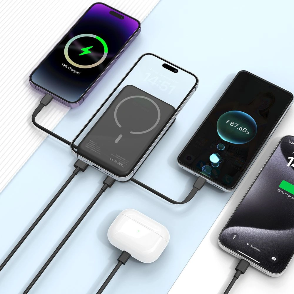 Hurtownia GSM - Powerbank Tech-Protect PB31 Lifemag MagSafe 10000mAh černý - THP2889 - {ean13} - Hurt