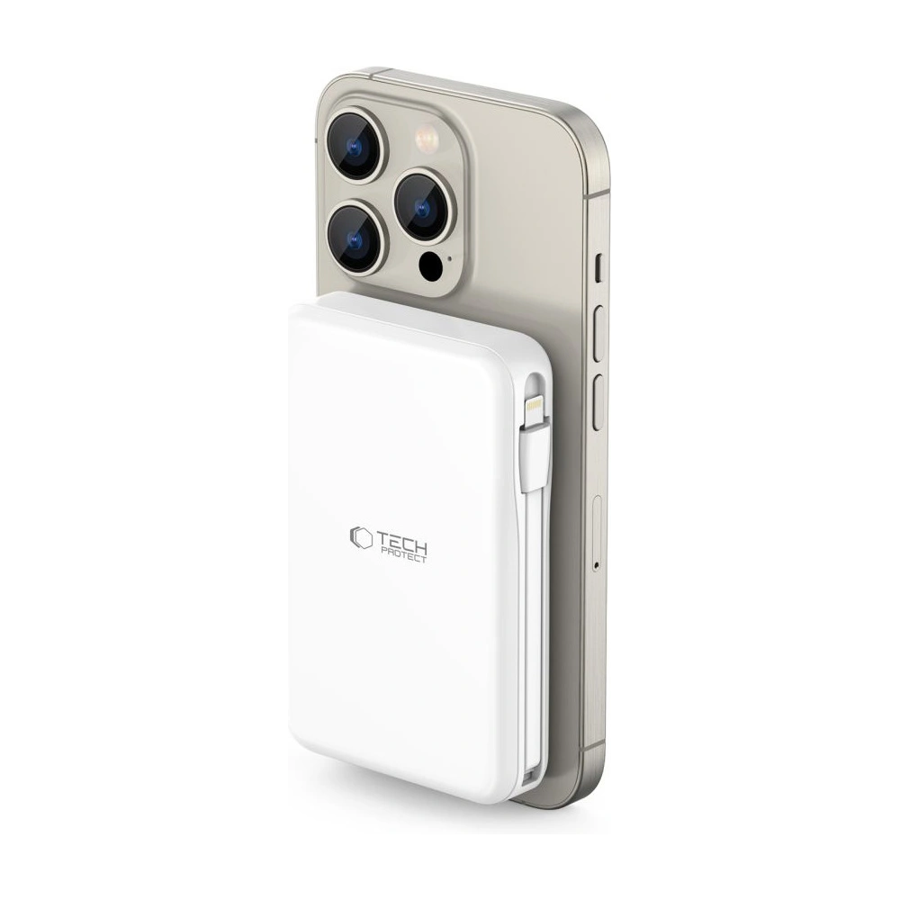 Wholesale Tech-Protect PB31 Lifemag MagSafe powerbank 10000mAh White - THP2890 - {ean13} - Hurt