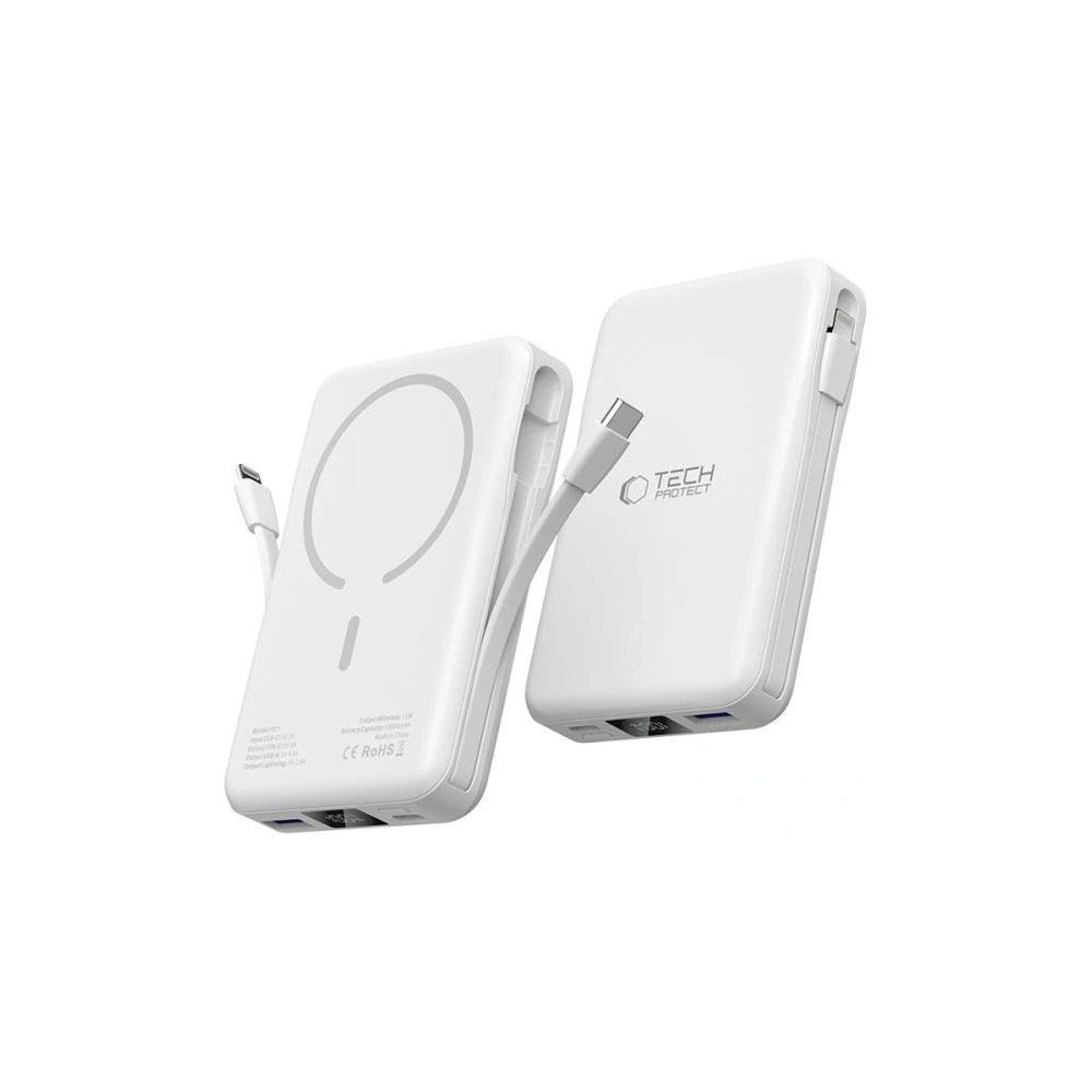 Hurtownia GSM - Powerbank Tech-Protect PB31 Lifemag MagSafe 10000mAh White - THP2890 - {ean13} - Hurt