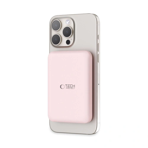 Powerbank Tech-Protect PB10 LifeMag MagSafe 5000mAh Pink