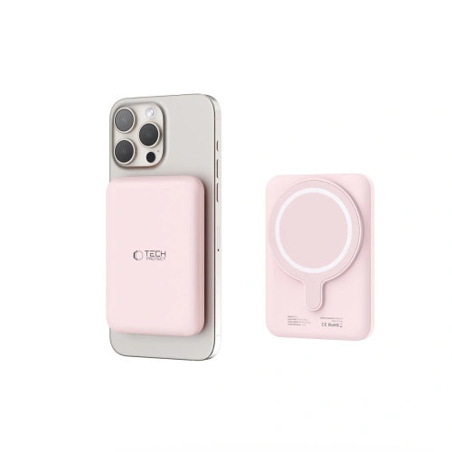Powerbank Tech-Protect PB10 LifeMag MagSafe 5000mAh Pink