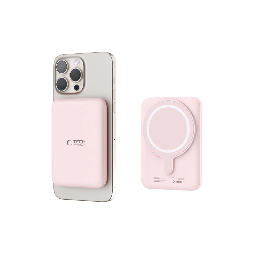 Hurtownia GSM - Powerbank Tech-Protect PB10 LifeMag MagSafe 5000mAh Růžová - THP2891 - {ean13} - Hurt