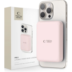 Hurtownia GSM - Powerbank Tech-Protect PB11 Lifemag MagSafe 10000mAh Růžový - THP2892 - {ean13} - Hurt