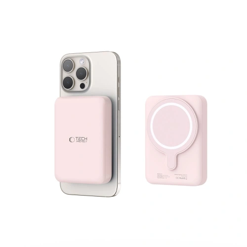 Powerbank Tech-Protect PB11 Lifemag MagSafe 10000mAh Pink