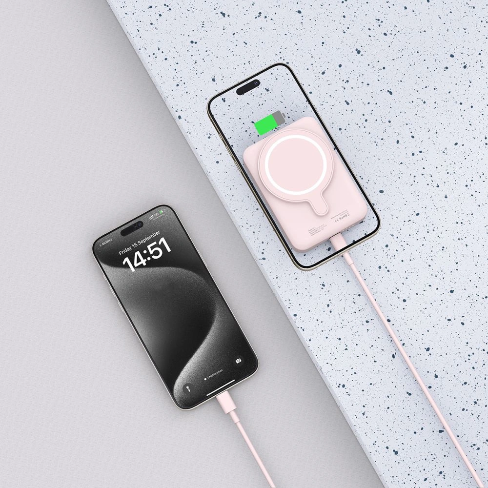 Hurtownia GSM - Powerbank Tech-Protect PB11 Lifemag MagSafe 10000mAh Pink - THP2892 - {ean13} - Hurt