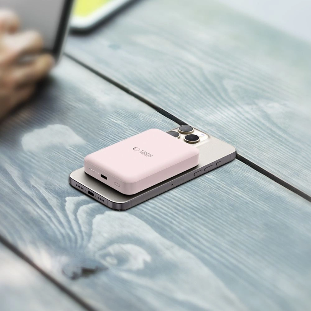 Hurtownia GSM - Powerbank Tech-Protect PB11 Lifemag MagSafe 10000mAh Pink - THP2892 - {ean13} - Hurt
